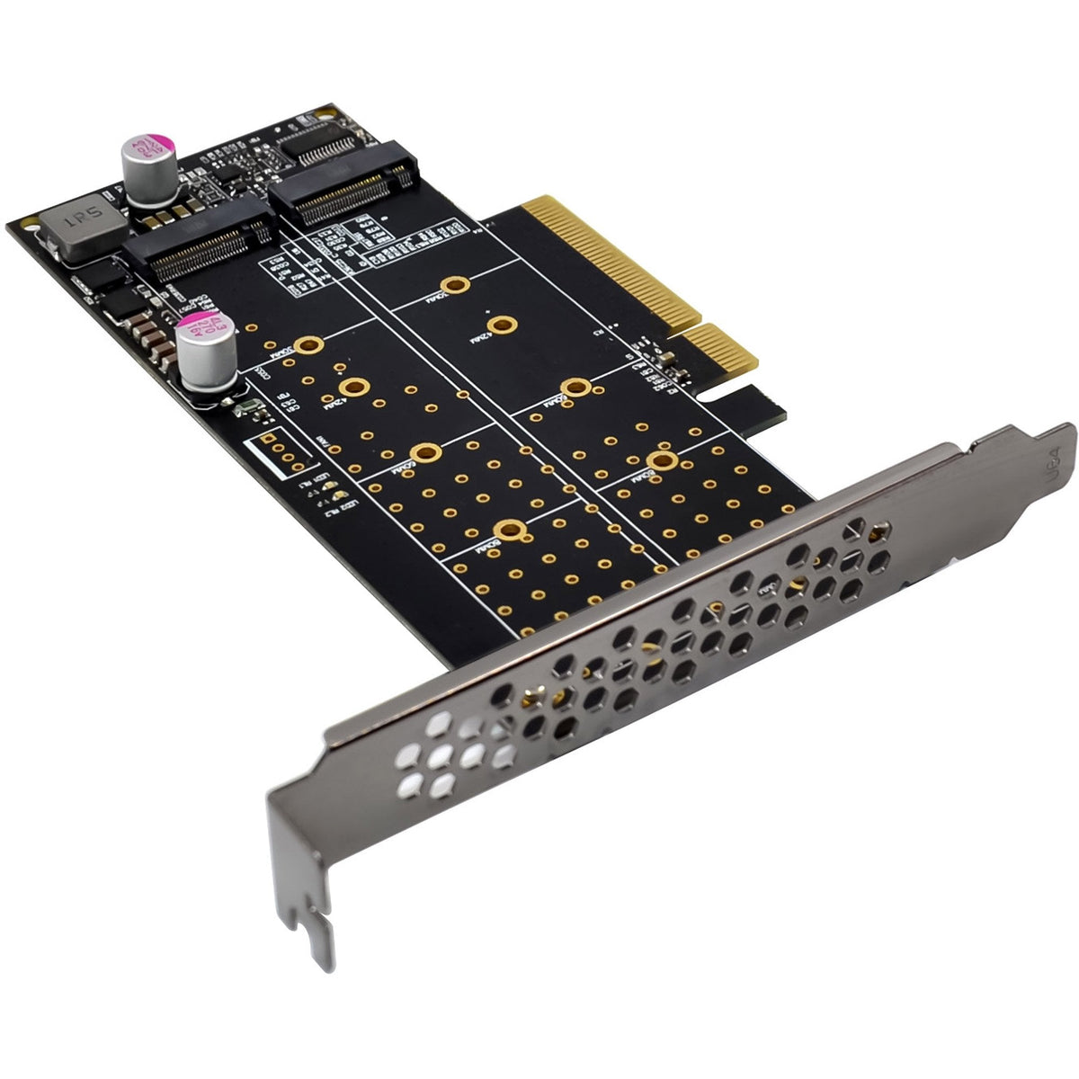 Inline Pcie Tarjeta A 2x Interno Nvme M.2 Key M  Bifurcation - Pcie X8