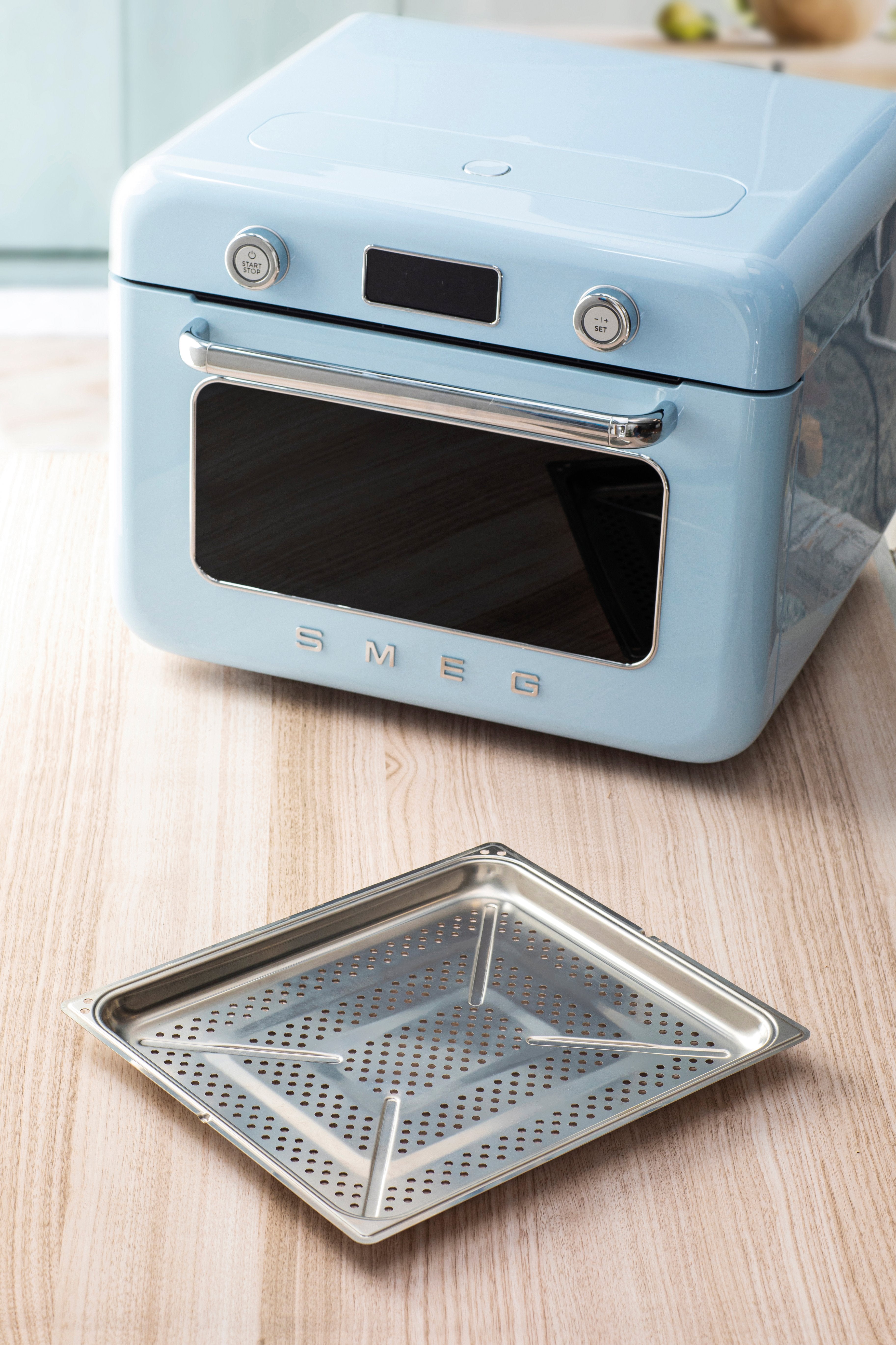 EAN 8017709333874 - Smeg COF01PBEU horno de vapor Pequeño Azul Botones, Giratorio imagen 34