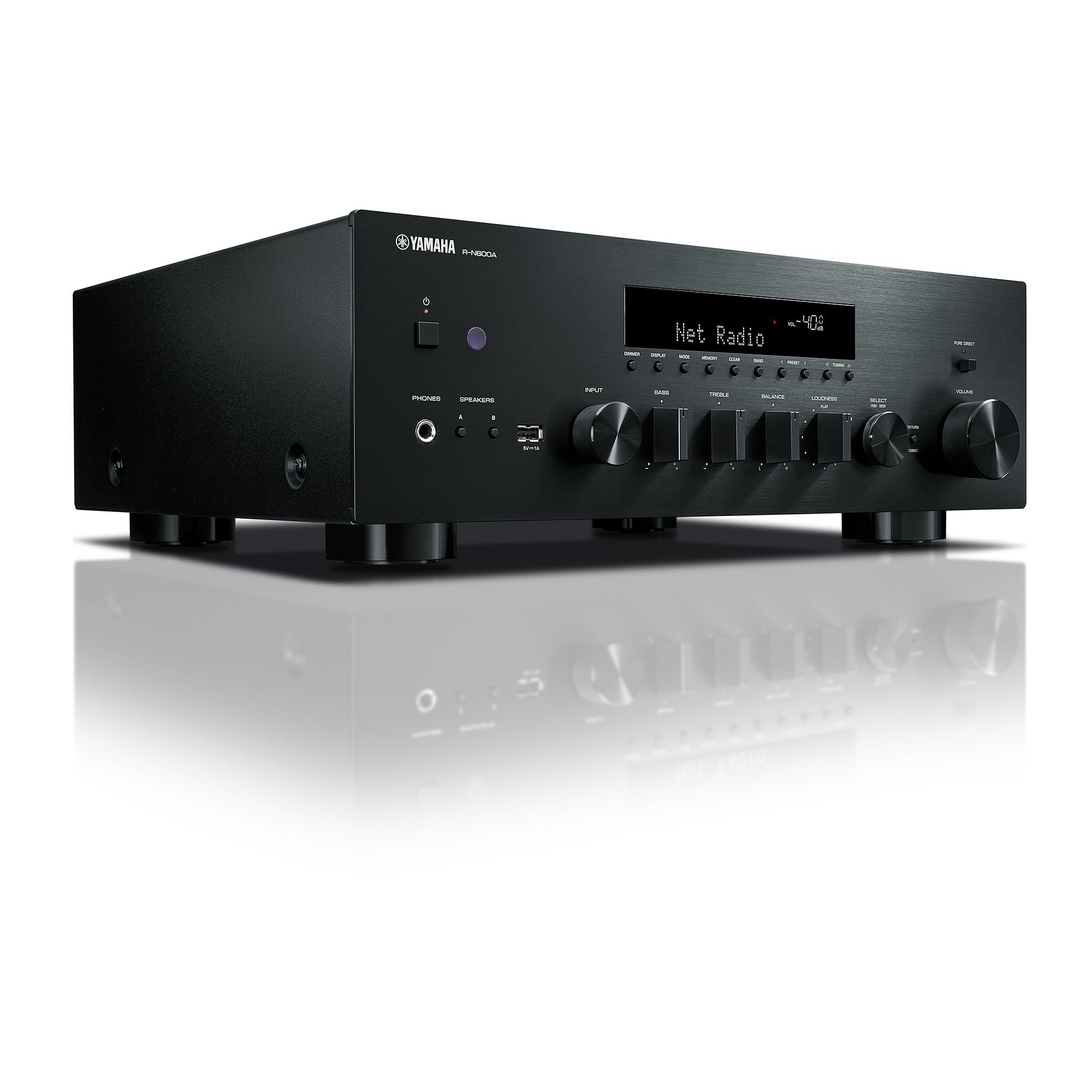 Yamaha Av-Receiver Avreceiver R-N600a Rn600a Negro Negro (R-N600a (Rn600a Blb)