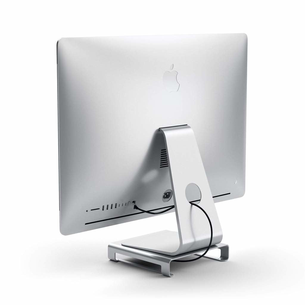 Satechi Aluminio Para Imac Usb-C (Usb-C, 3x Usb-A, Lector De Tarjetas Micro/Sd, Puerto Jack) (Plateado)