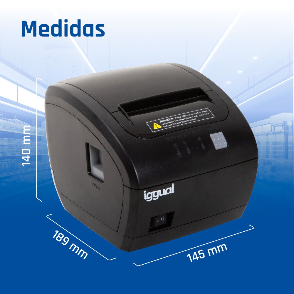 EAN 8435364319109 - iggual TP Easy 80 203 x 203 DPI Alámbrico Térmico Impresora de recibos imagen 9