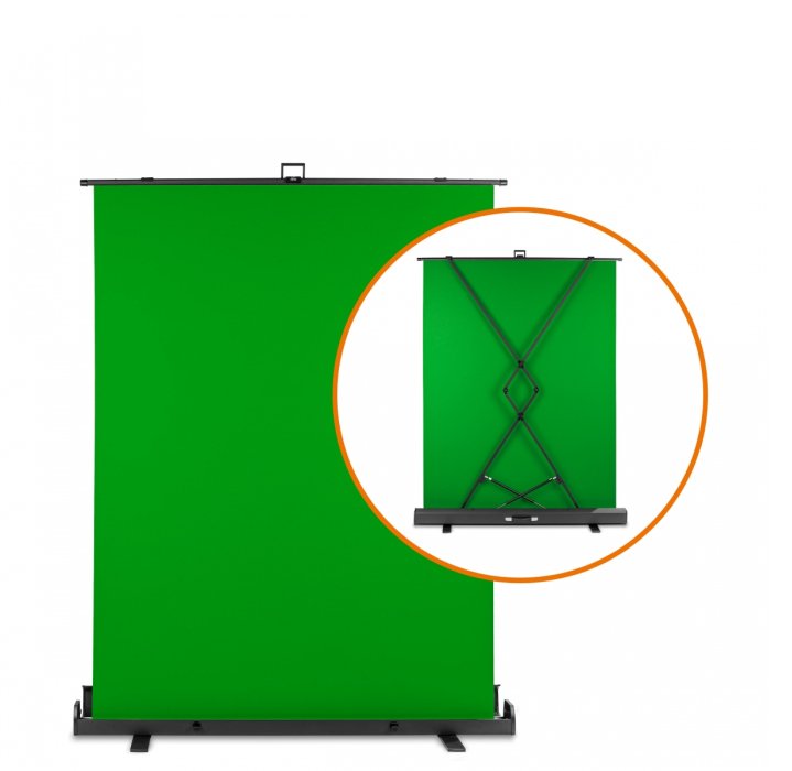 Walimex Pro Roll-Up Panel Hintergrund 155x200cm Grün