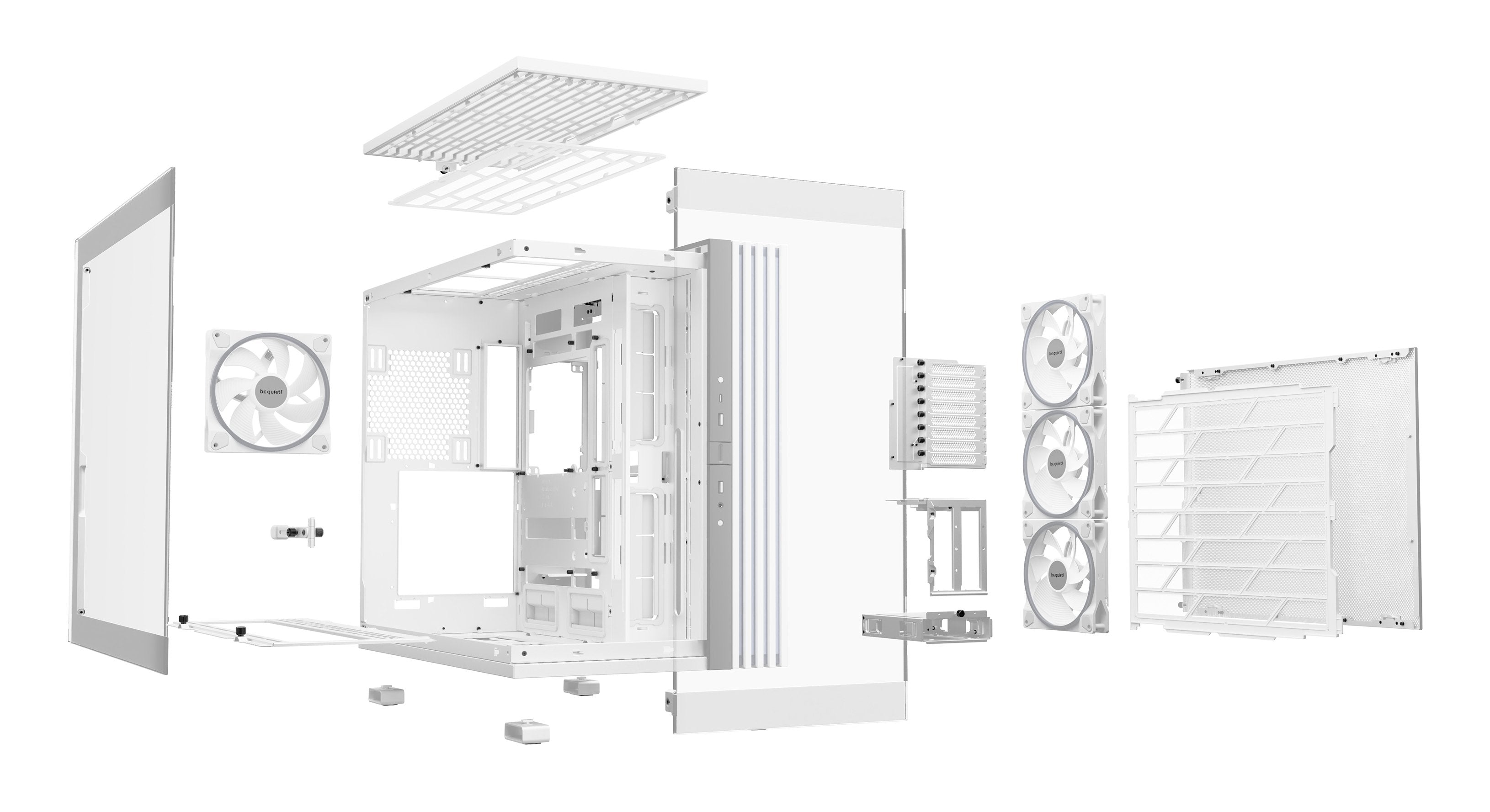 Caja Pc Bequiet Light Base 900 Dx E-Atx Sin Fuente Argb Blanca