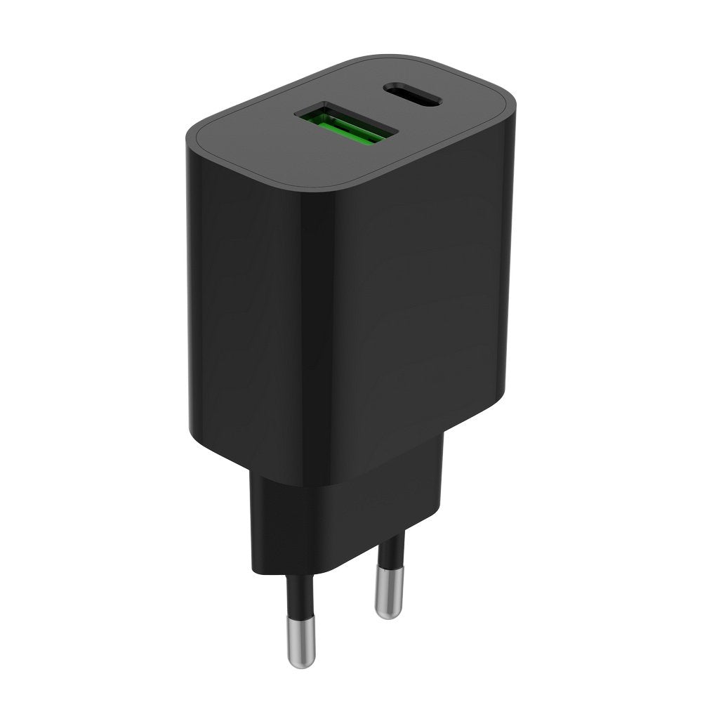 Cargador Rapido Usb Gembird De 2 Puertos Y 20 W, Negro