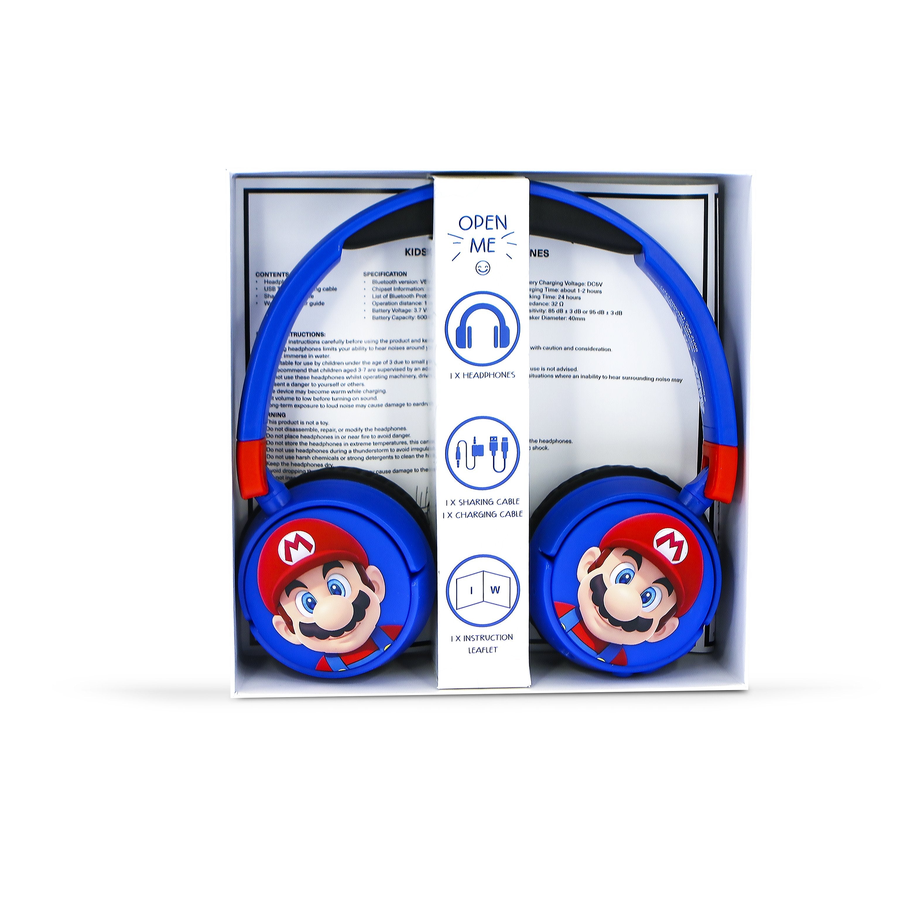 Auriculares Inalambricos Infantiles Super Mario Bros