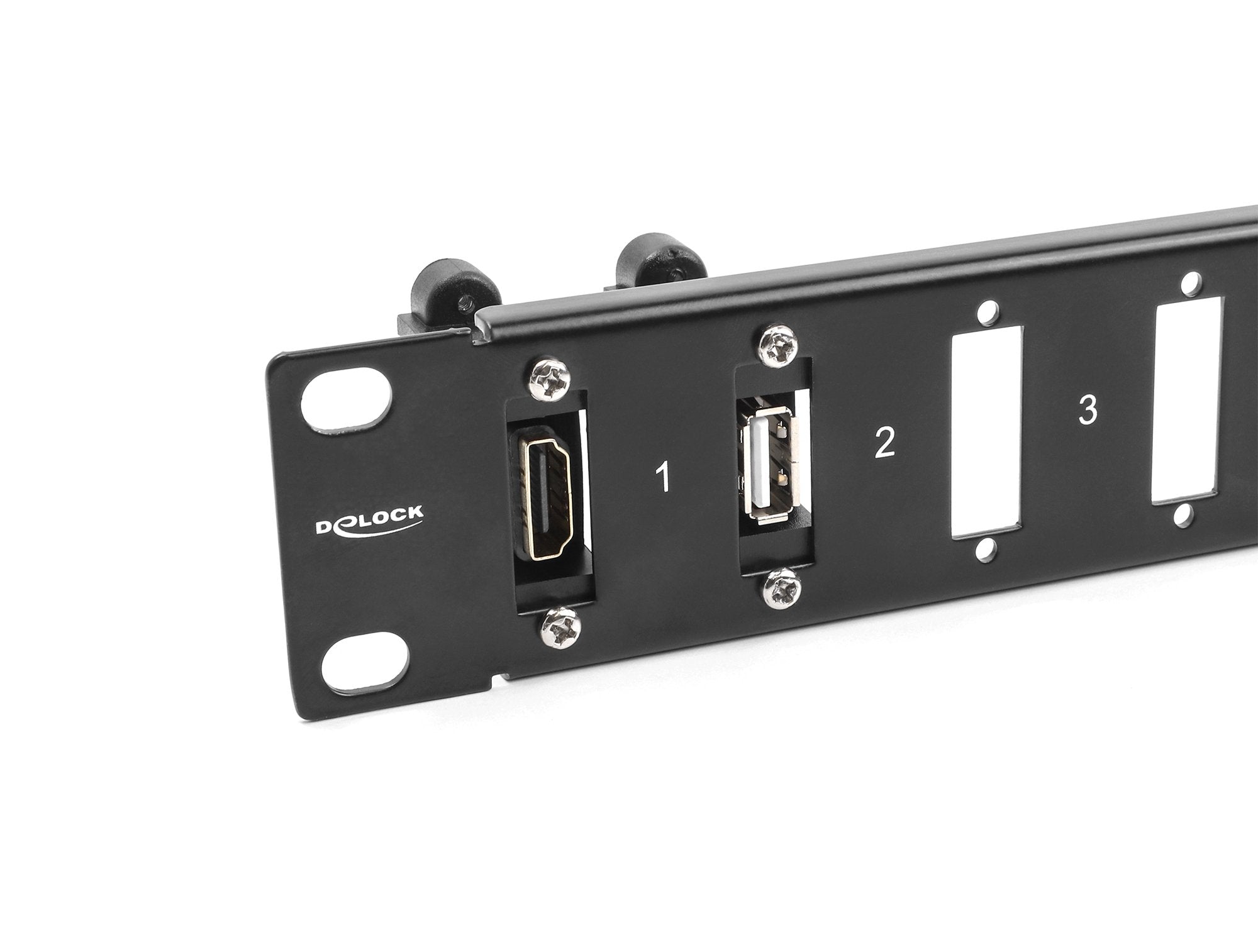 Delock 19? Panel Für Adapter Mit Schraubanschluss 16 Port Schwarz