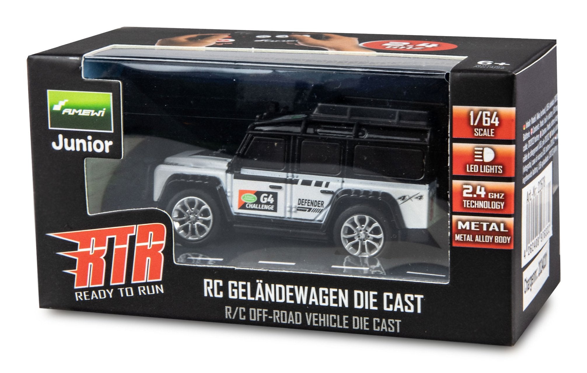 Amewi Rc Geländewagen Die Cam 1:64 Rtr Blanco