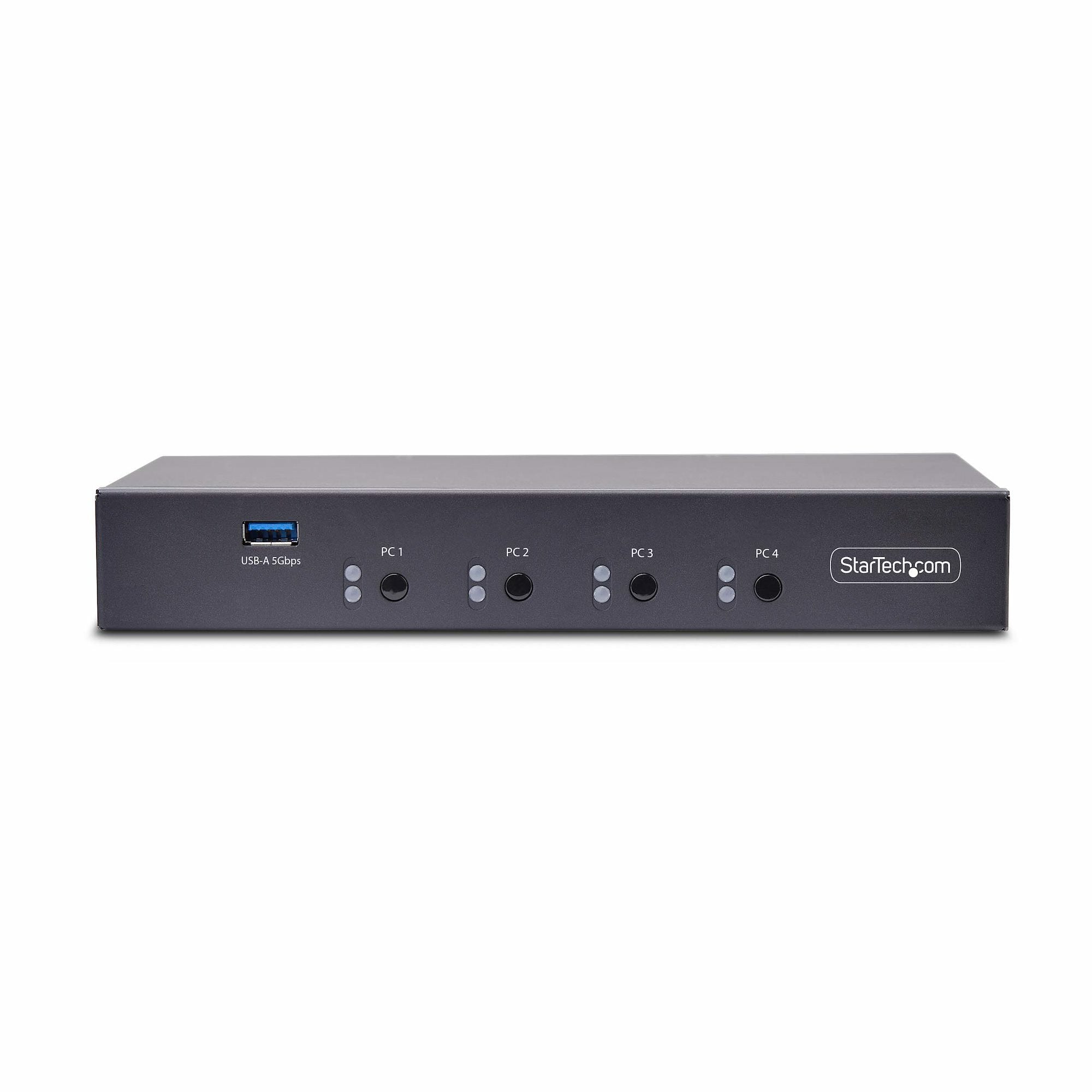 Startech.Com Switch Km/Usb 4 Puertos Con Roaming De Ratón - Conmutador Km Usb 3.0 De Teclado Y Ratón Para 4 Ordenadores - Audio De 3,5mm Y Usb - Taa