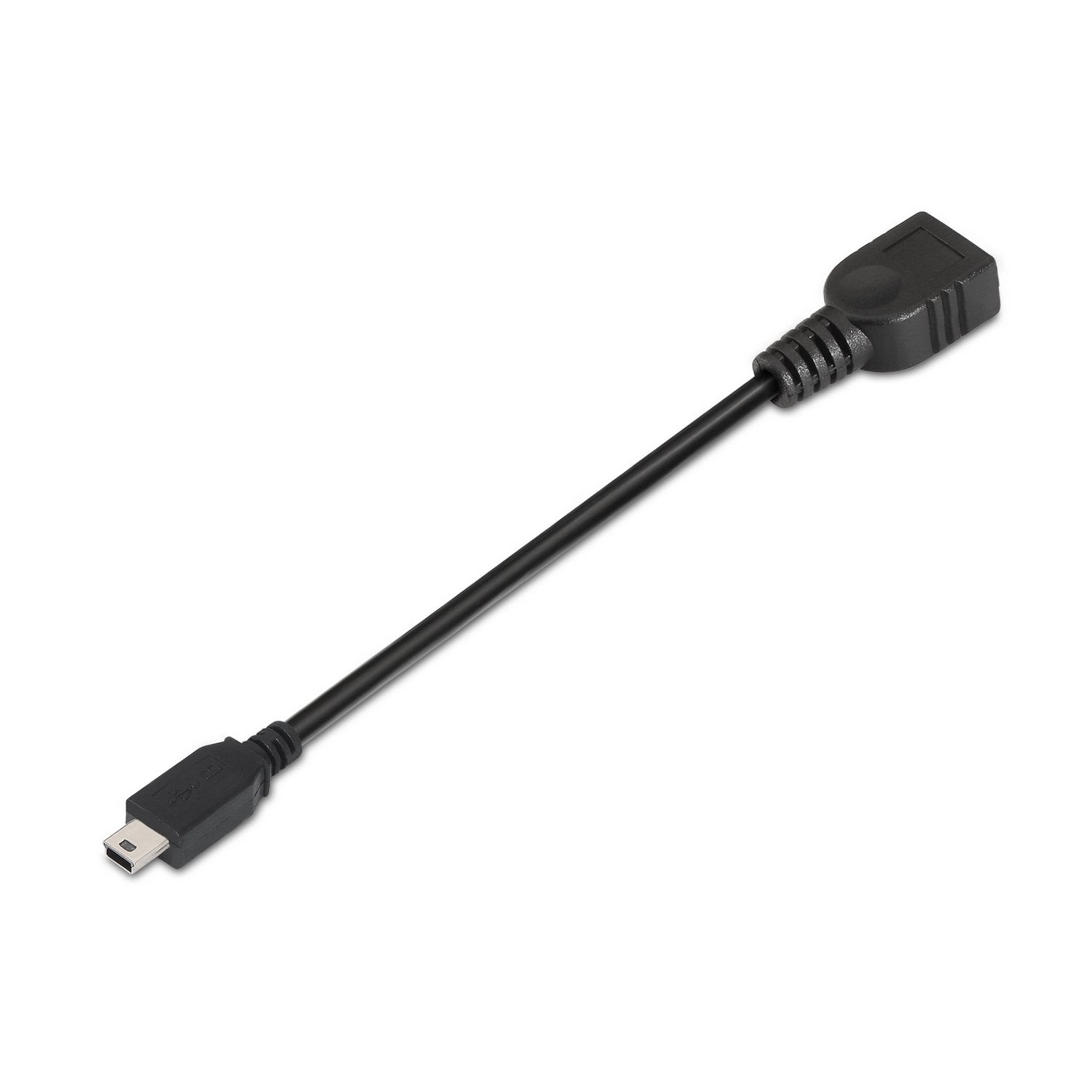 Aisens Cable Usb 2.0 Otg - Tipo Mini B Macho-A Hembra - 15cm - Negro