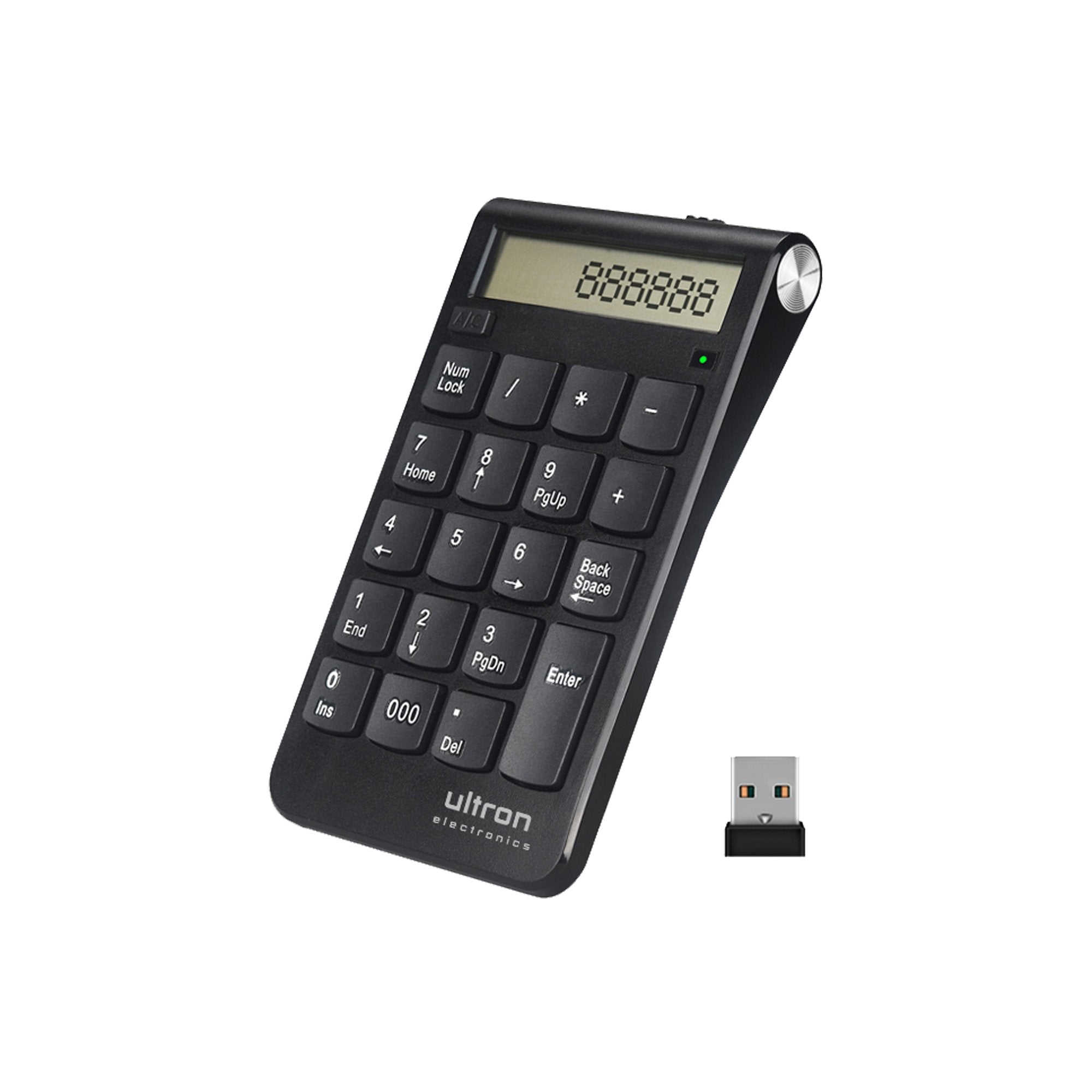 Teclado Numérico Y Calculadora Inalámbrico Ultron Un-2 De 2,4ghz