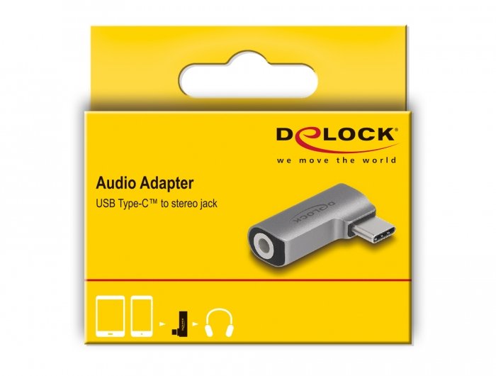 Delock Adaptador Usb Tipo-C Macho A 3,5 Mm 4 Pin Audio Hembra