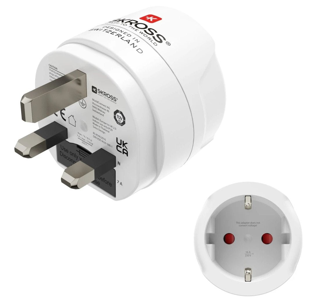 EAN 4047443523006 - Hama 00223483 adaptador de enchufe eléctrico Tipo G (RU) Tipo F Blanco imagen 1