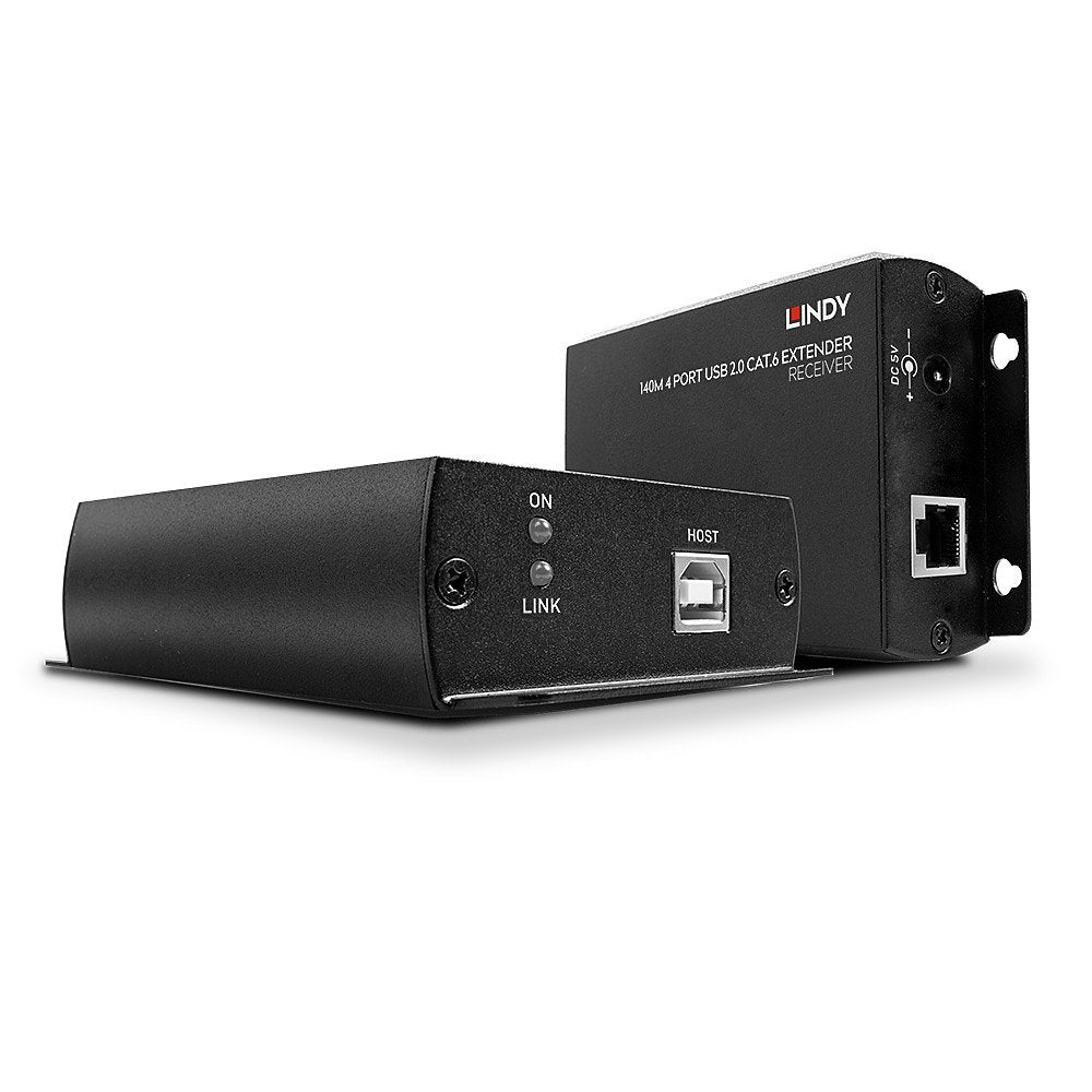 Lindy Extensor Usb 2.0 Cat.6 De 4 Puertos, 140m