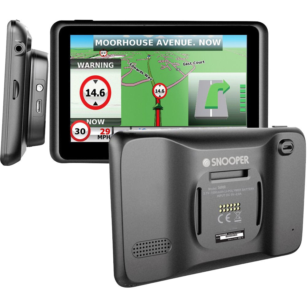 Snooper Ventura Pro S6900 Navegador Fijo 17,8 Cm (7") Lcd Pantalla Táctil 322 G Negro