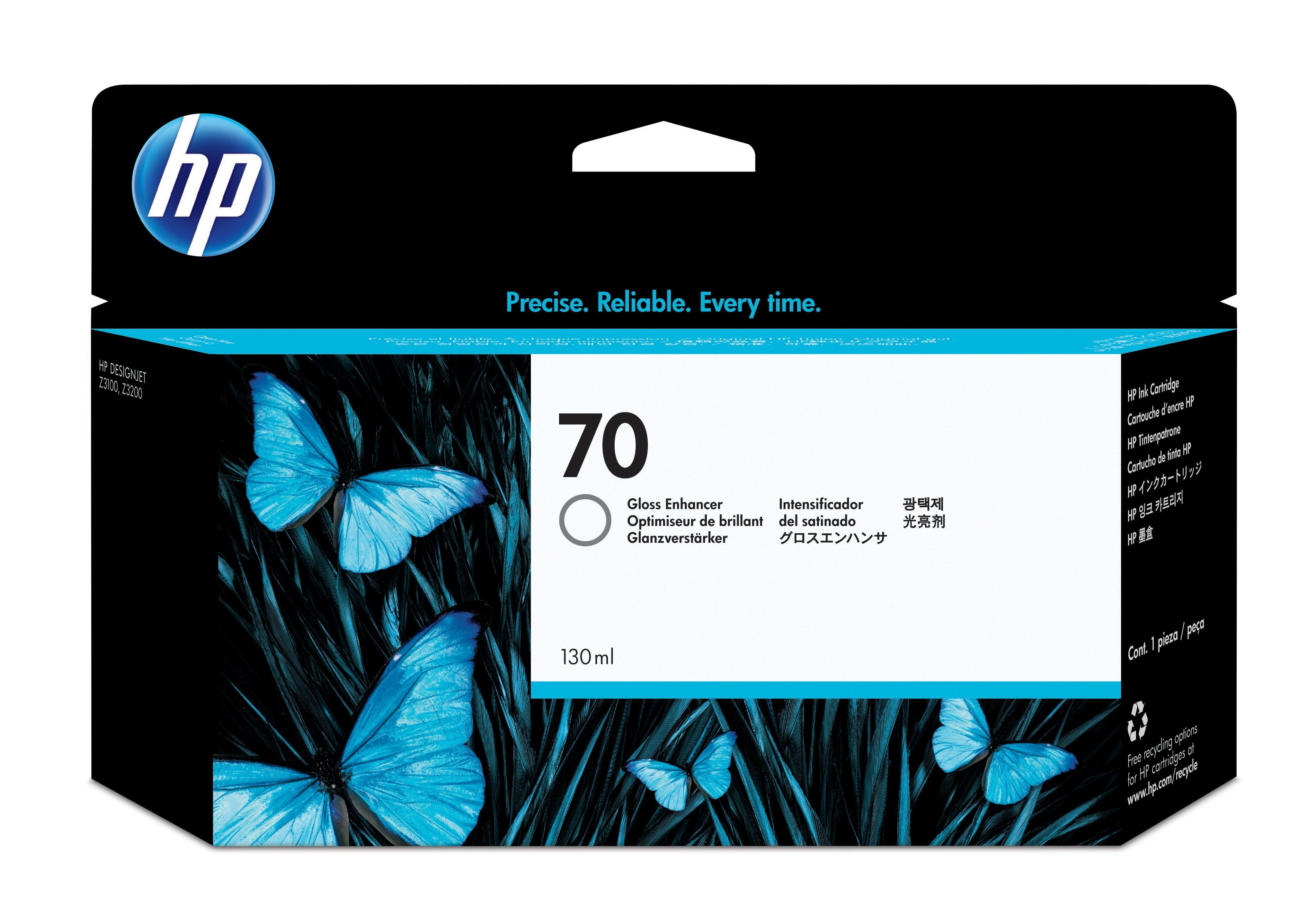 EAN 0882780528765 - HP 70 130-ml Gloss Enhancer DesignJet Ink Cartridge cartucho de tinta 1 pieza(s) Original Rendimiento est imagen 1