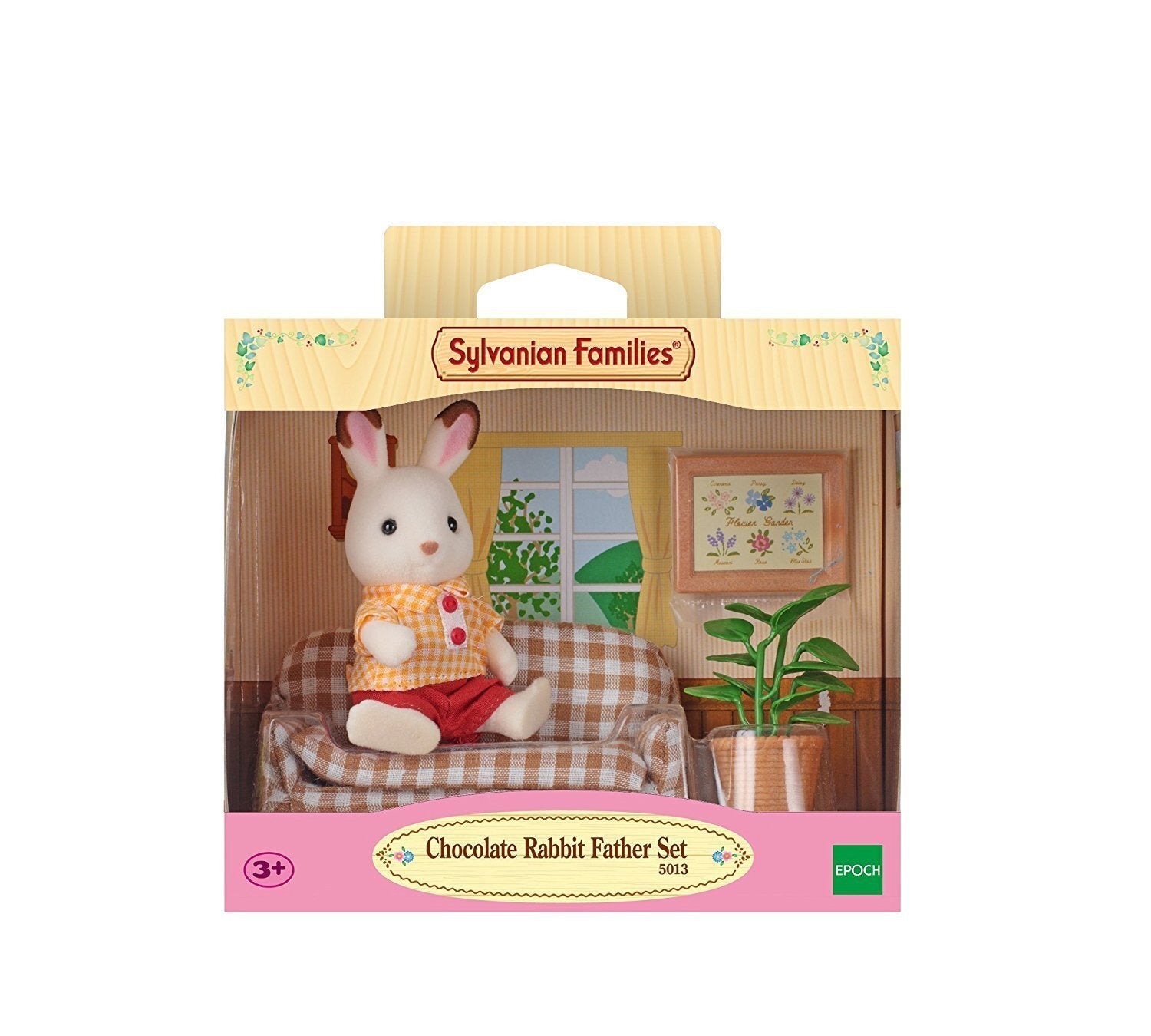 Epoch Sylvanian Families - Schokoladenhasen Vater Wohnzimmer Set 5013