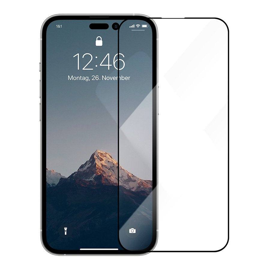 Woodcessories 3d Premium Black Temp. Glass  Iphone 14 Pro Max