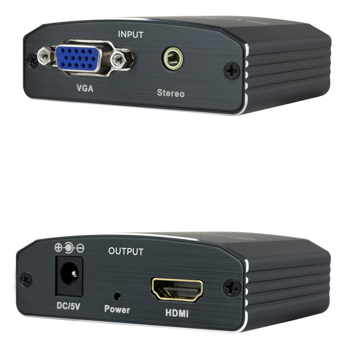 Conversor Svga/H+Audio/H A Hdmi/H Con Alim. Negro