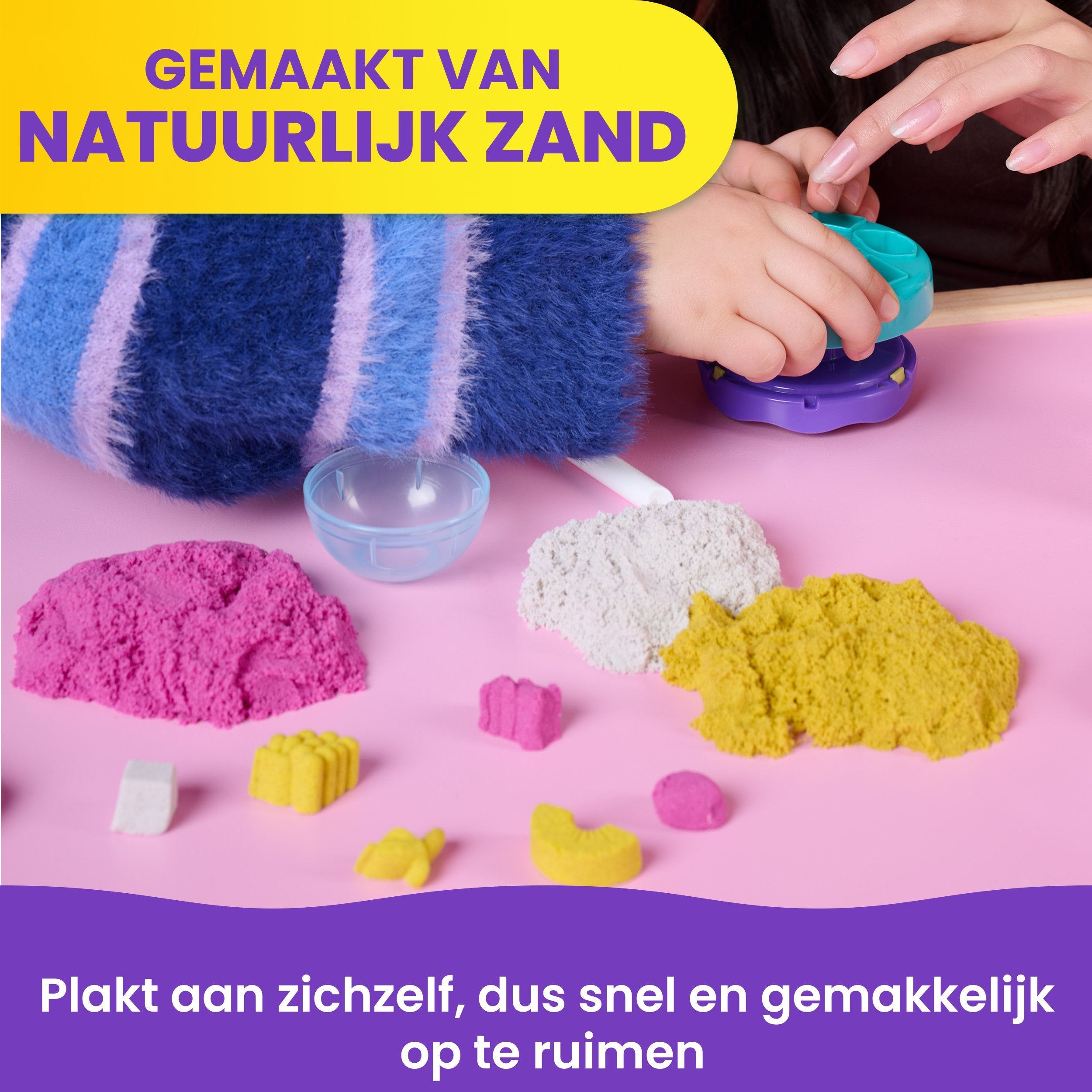 Spin Master Kinetic Sand - Set De Juego Smoothie Mixer, Arena De Juego Con 397 Gramos De Arena En 3 Colores 6075121