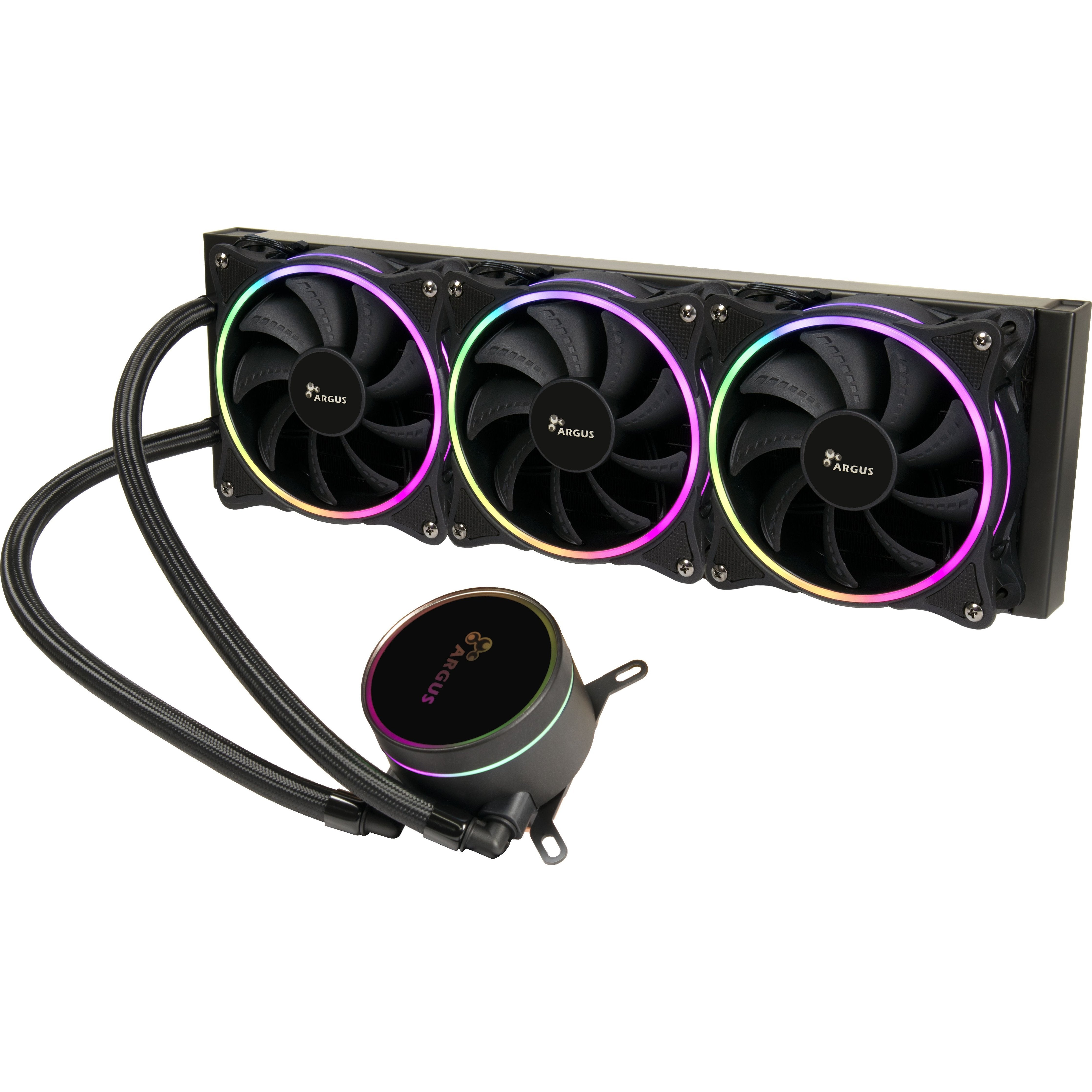EAN 4260455648615 - Inter-Tech LC-360 RGB Procesador Sistema de refrigeración líquida todo en uno 12 cm Negro 1 pieza(s) imagen 1