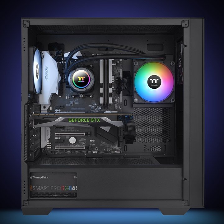 EAN 0841163087893 - Thermaltake TH120 Procesador Sistema de refrigeración líquida todo en uno 12 cm Negro 1 pieza(s) imagen 4