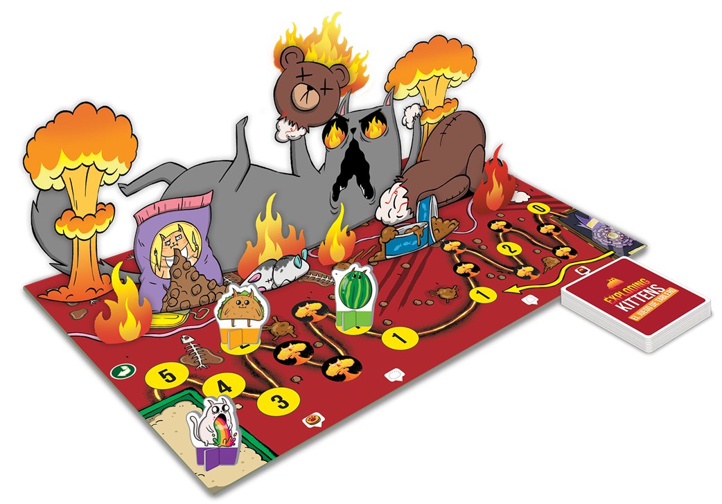EAN 0810171410634 - Asmodee Exploding Kittens EKIBG01ES juego de tablero Exploding Kittens: The Board Game 20 min Juego de me imagen 2