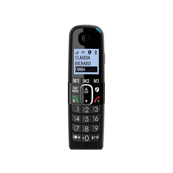 Amplicomms Bigtel 1500 Eu Teléfono Negro Con Teclas Grandes