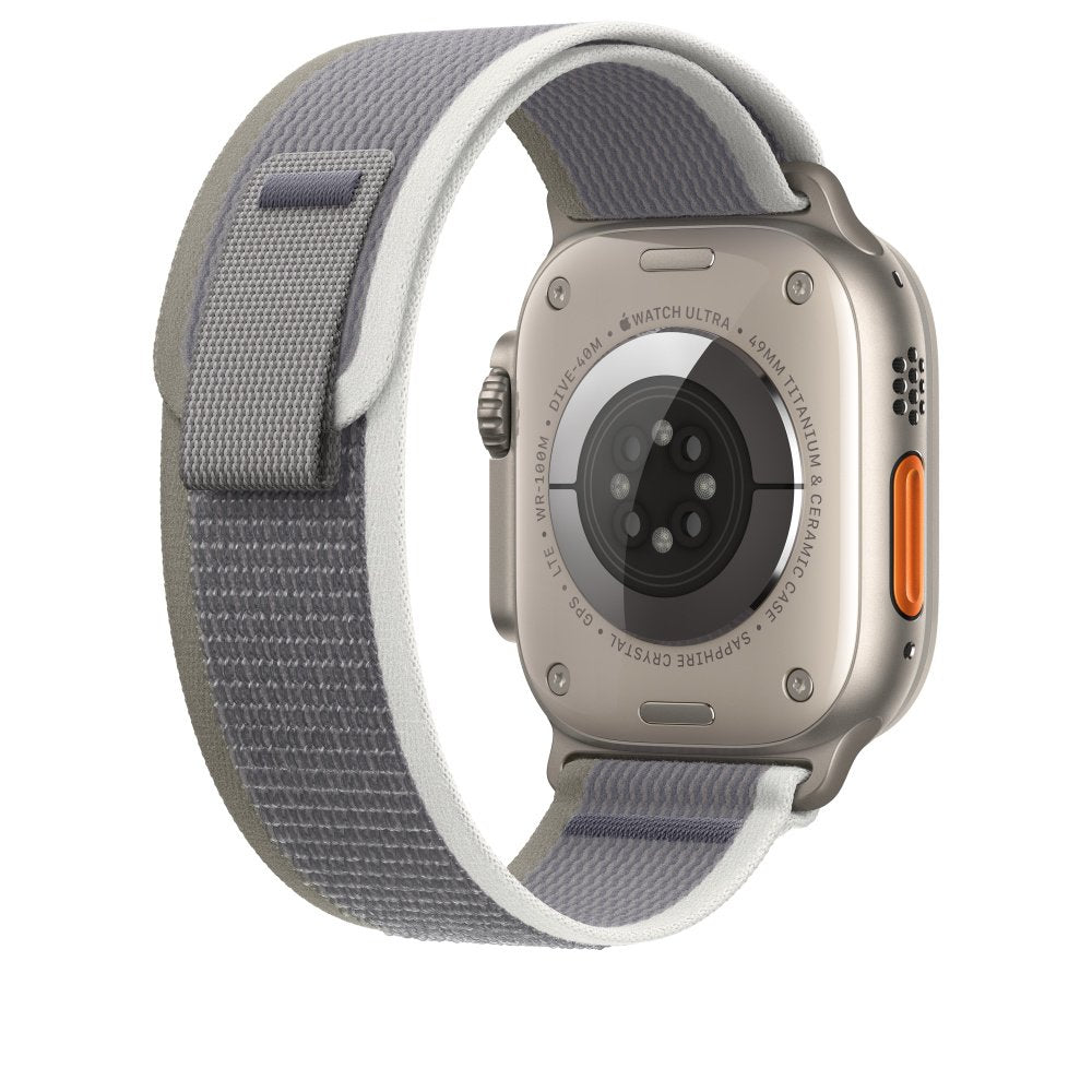 Correa Apple Watch 49mm Green/Gray Trail Loop - S/M