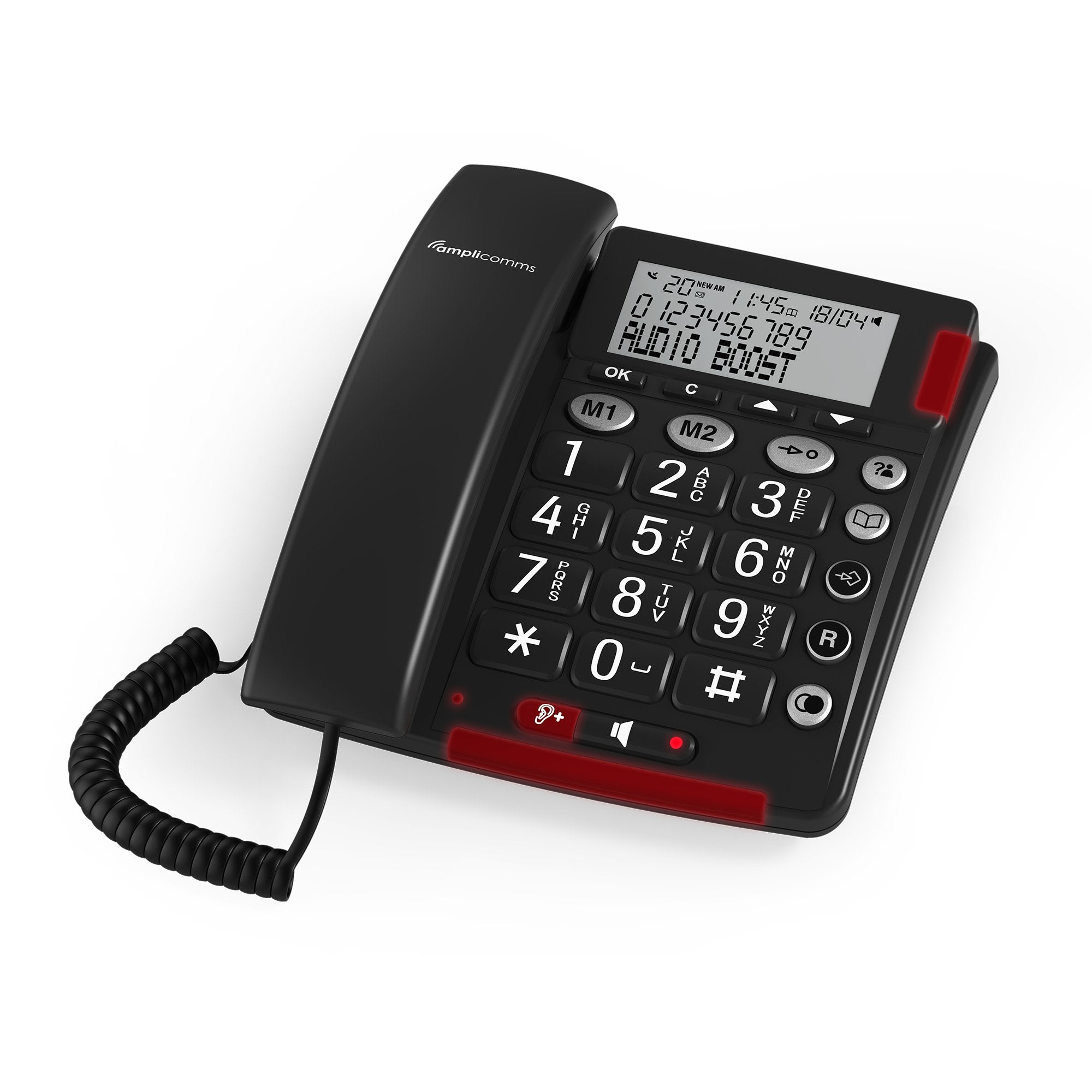 EAN 3700601423891 - amplicomms Bigtel 48 Plus Teléfono analógico Identificador de llamadas Gris Oscuro imagen 2