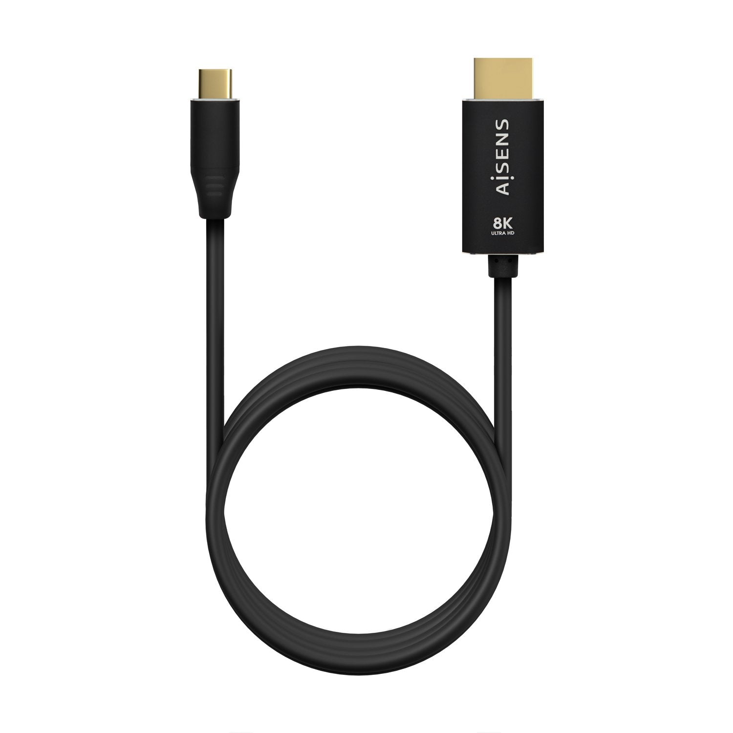Aisens Cable Aluminio Usb-C A Hdmi 2.1 8k@60hz - Usb-C/M-Hdmi/M - 2m - Negro