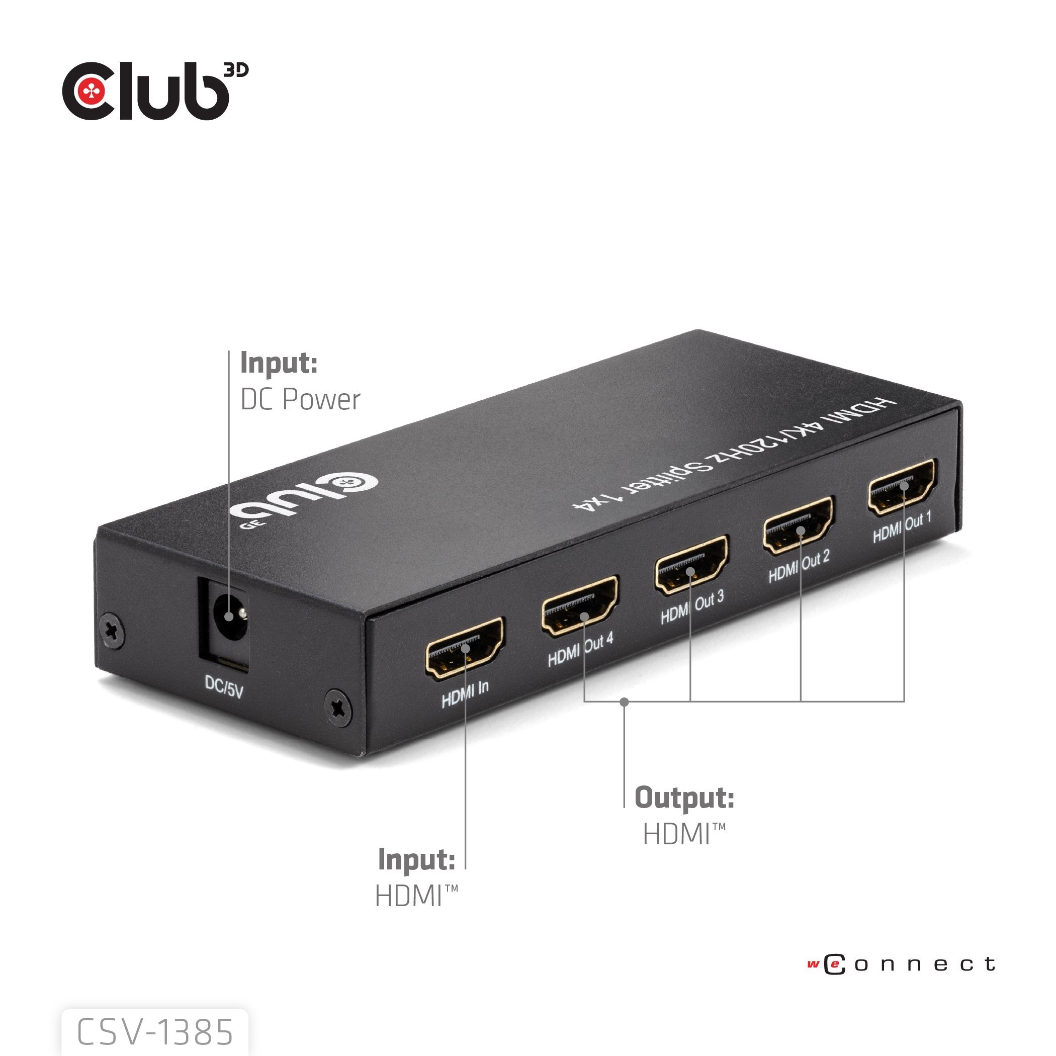 EAN 8719214473198 - CLUB3D Umschalter 4x HDMI imagen 4
