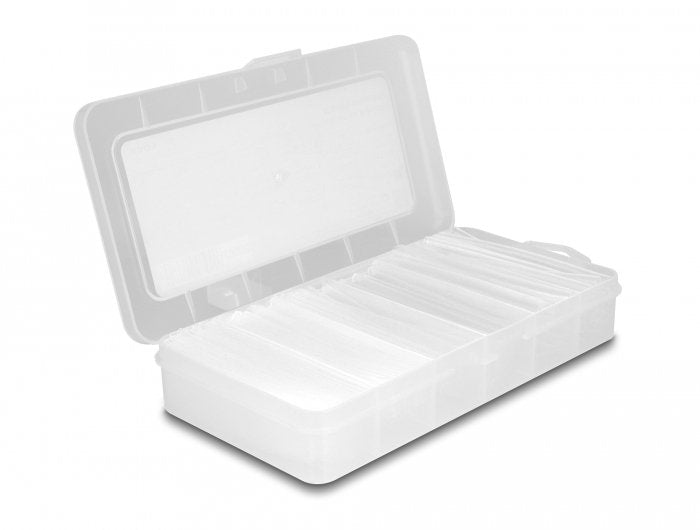 Delock Schrumpfschlauch Sortimentsbox Transparentee 100-Teilig