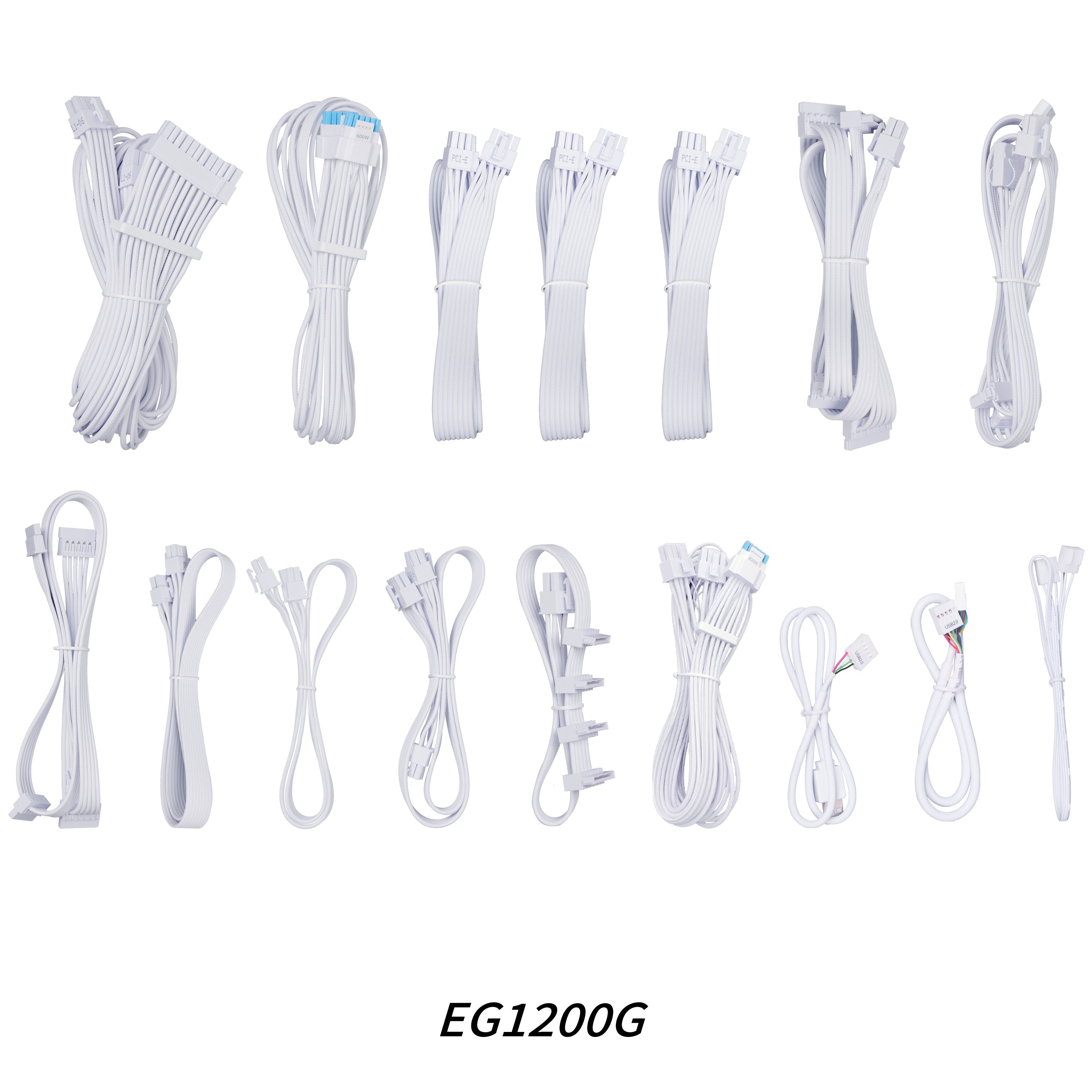 EAN 4718466017123 - Lian Li EG1200G unidad de fuente de alimentación 1200 W 24-pin ATX SFX Blanco imagen 11