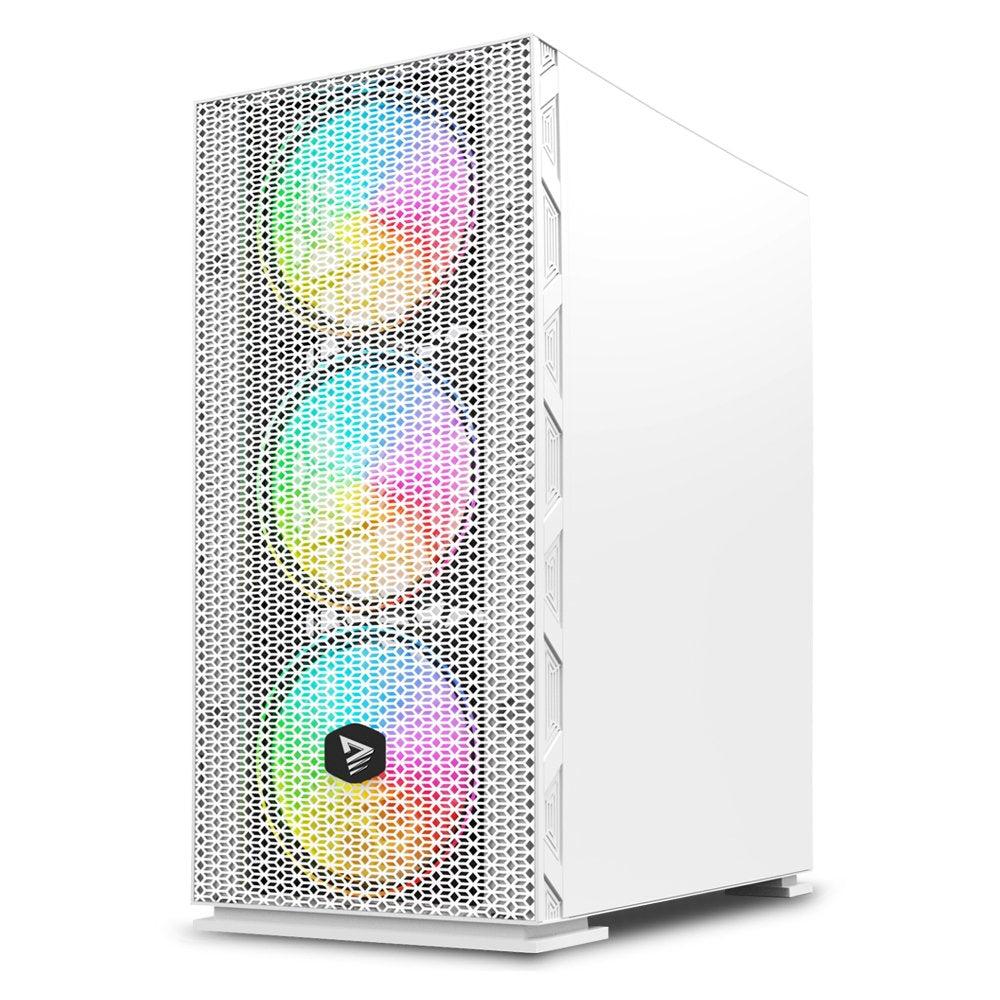 EAN 5901986048039 - Savio Raptor White X1 ARGB Glass/Mesh White Computer Case Midi Tower Blanco imagen 3
