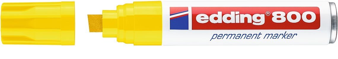 EAN 4004764053995 - Edding 800 marcador permanente Punta de cincel Amarillo 1 pieza(s) imagen 1