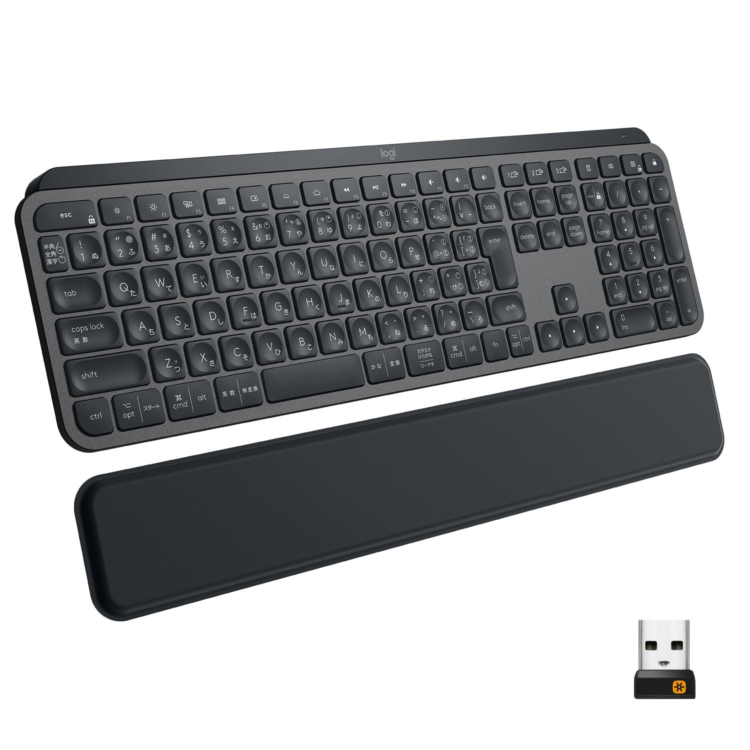 Teclado Inglés Logitech Mx Keys Plus Rf Wireless + Bluetooth Qwerty Grafito