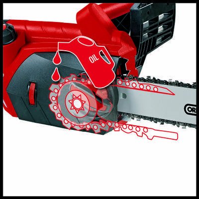 Motosierra Einhell Ge-Ec 2240 (Rojo/Negro, 2200 Vatios) 4501740