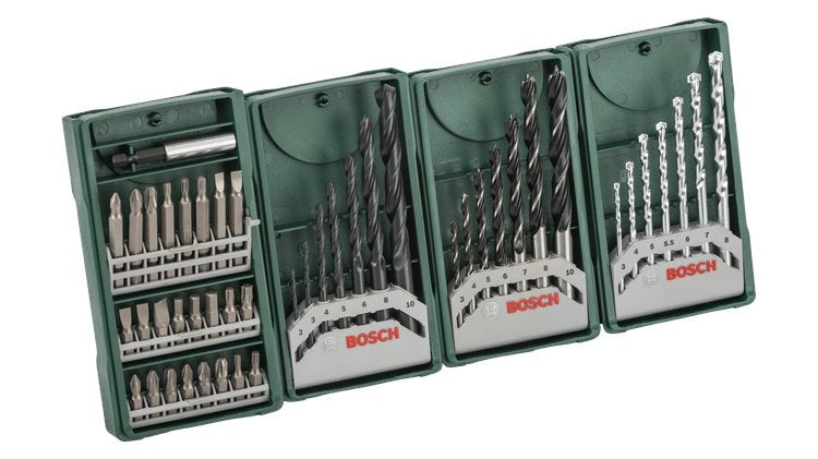 Juego De Brocas Bosch Diy & Garden Mini X-Line Multipack 3+1 Set, 46 Piezas, Y Brocas Verde 2607017071