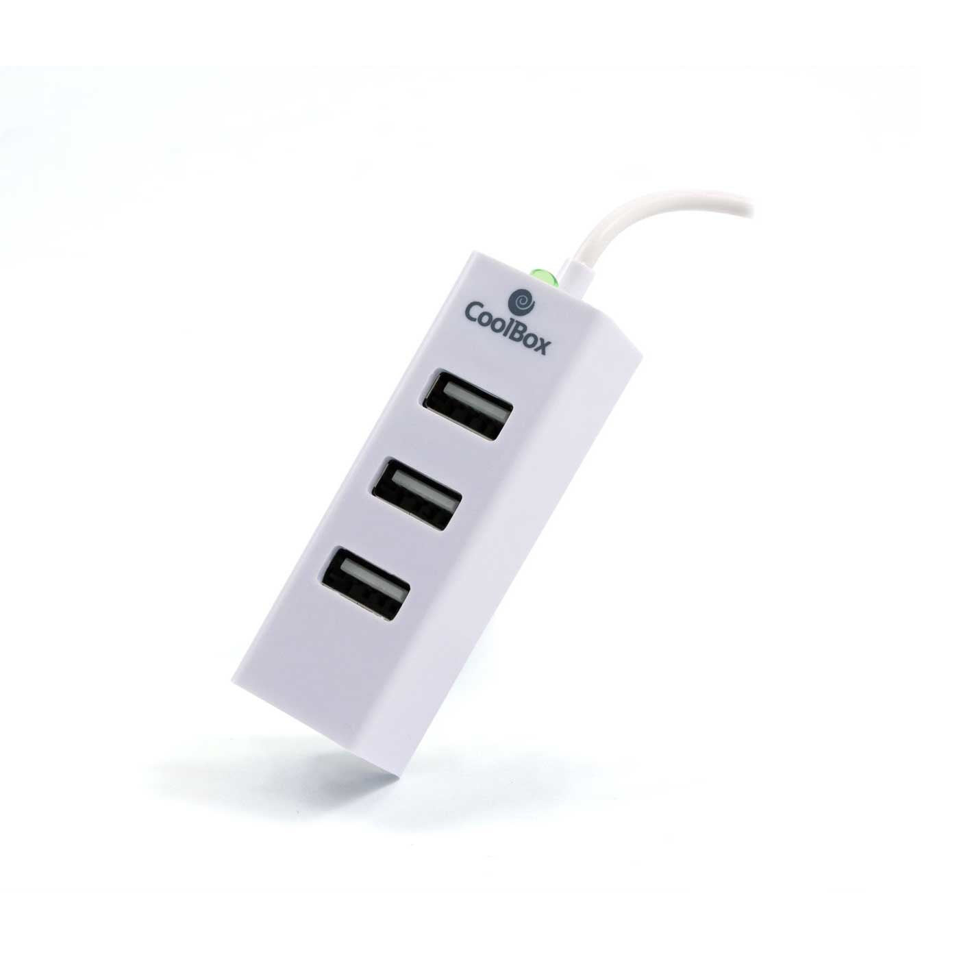 EAN 8437012429581 - CoolBox COO-UPH190 hub de interfaz 480 Mbit/s Blanco imagen 1