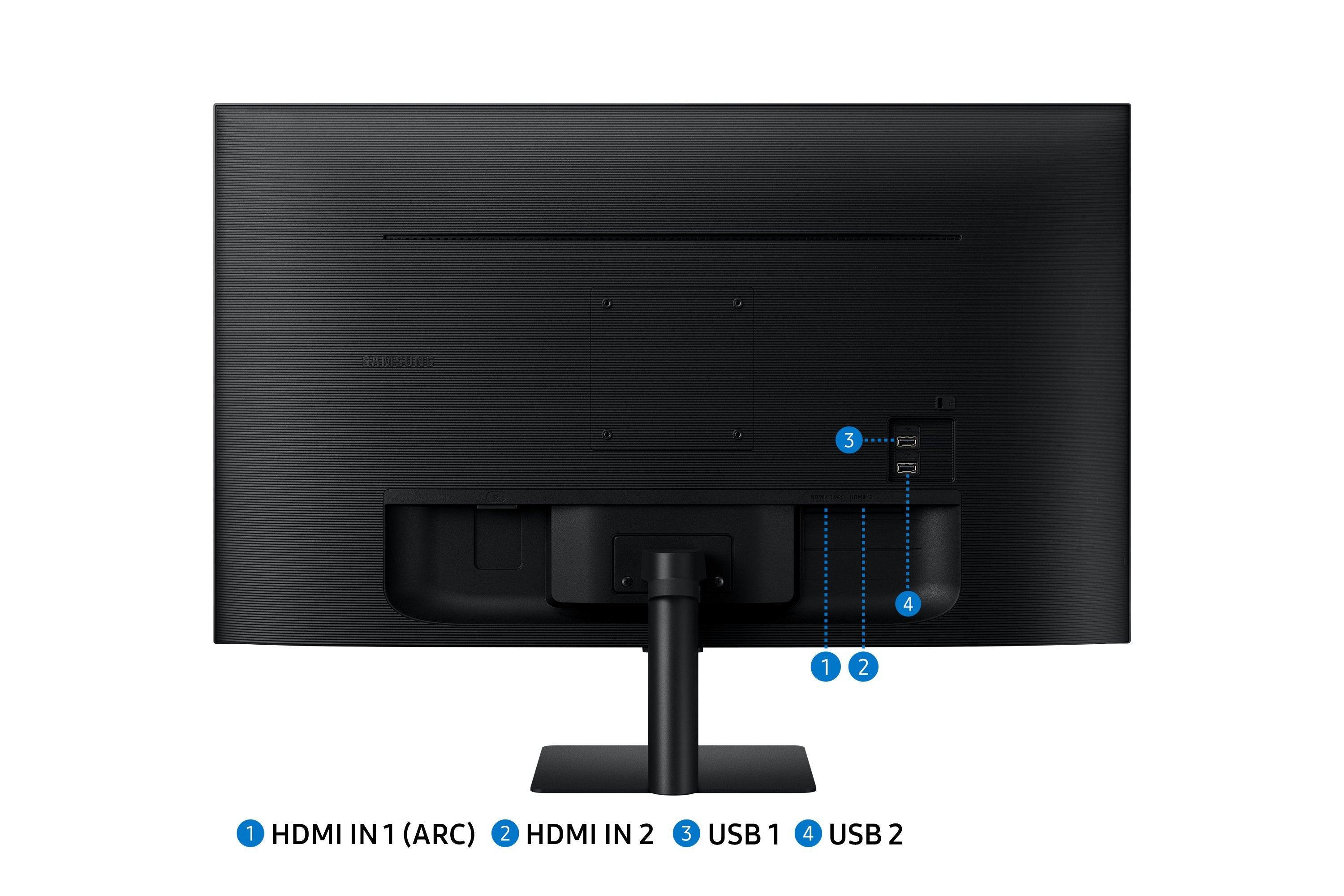 Monitor Samsung Ls27dm500euxdu 27" Va M5 M50d Fhd Smart 1920x1080 16:9 250cd M2 4ms, Hdmi, Usb