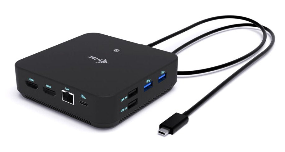 I-Tec Usb-C Ds 2 X Hdmi 1x Dp 1x Glan 1x Usb-C 3.2 3x Usb-A 3.2 2x Usb 2.0 1x 3.5mm Audio Mic 1x 100w Usb-C Power Delivery