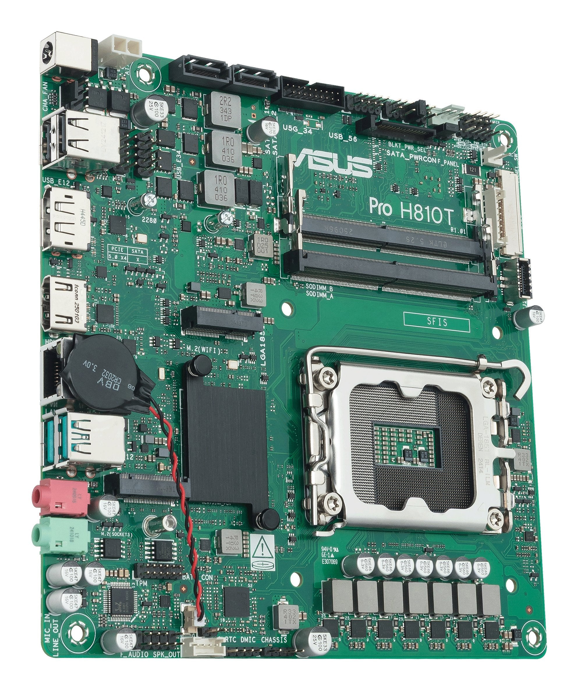 EAN 4711636101325 - ASUS Pro H810T-CSM Intel H810 LGA 1851 (Socket V1) mini ITX imagen 3