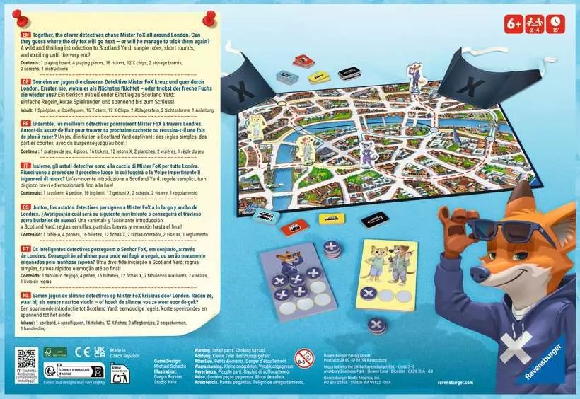 Ravensburger Scotland Yard Junior, Juego De Mesa 22450