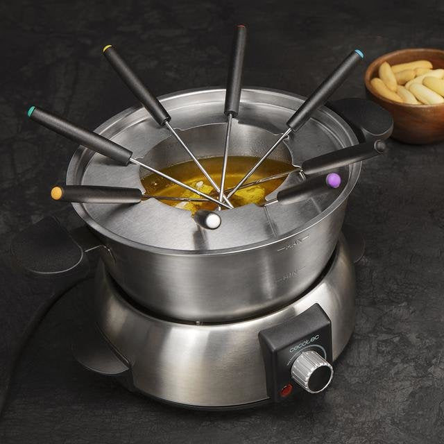 Cecotec Elektrisches Fun Gourmetfondue (Edelstahl, 1.000 Watt) 8018