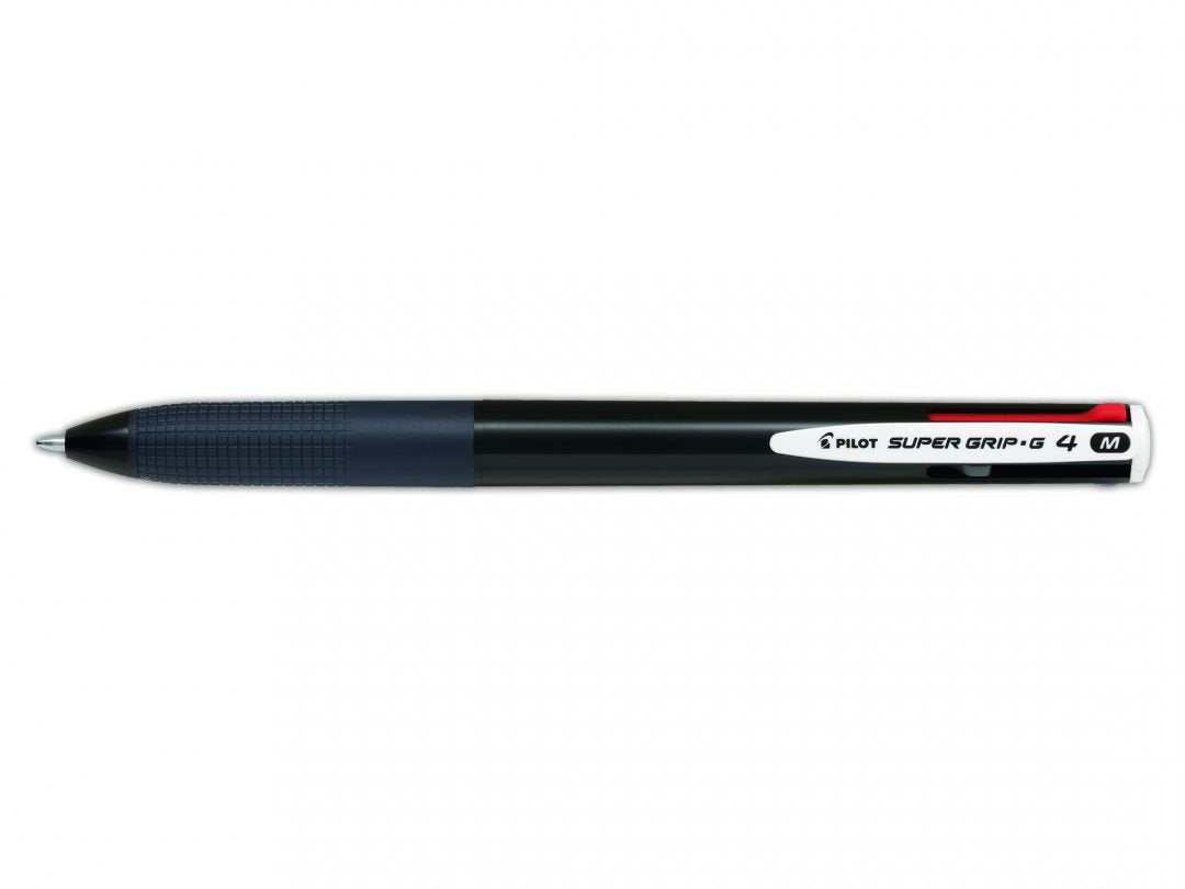 Pilot Pen 4-Colores-Bolígrafo Super Grip-G4 Negro Color De Escritura Azul Rojo