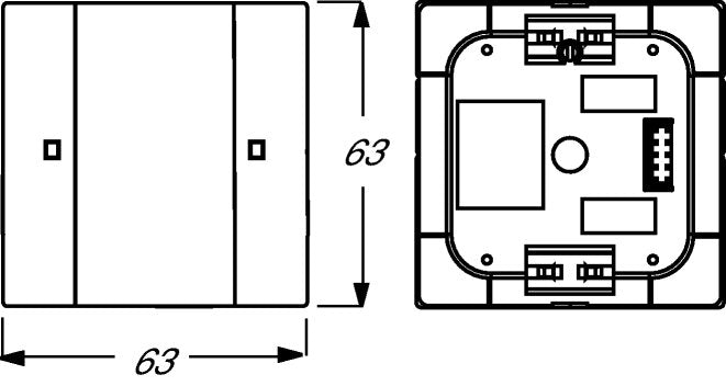 Busch Jaeger 6125 01-84 Tastsensor 1f Up-Sensoren F.Knx Studioweiss
