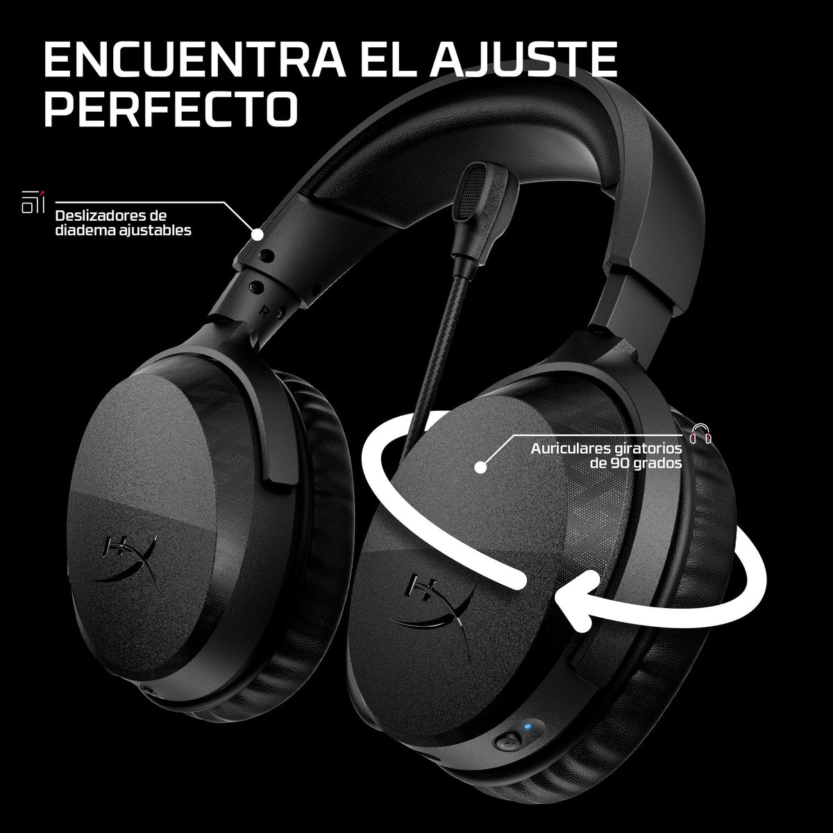 EAN 0199251514654 - HyperX Cloud Stinger 3 Wireless Gaming Headset Negro imagen 5