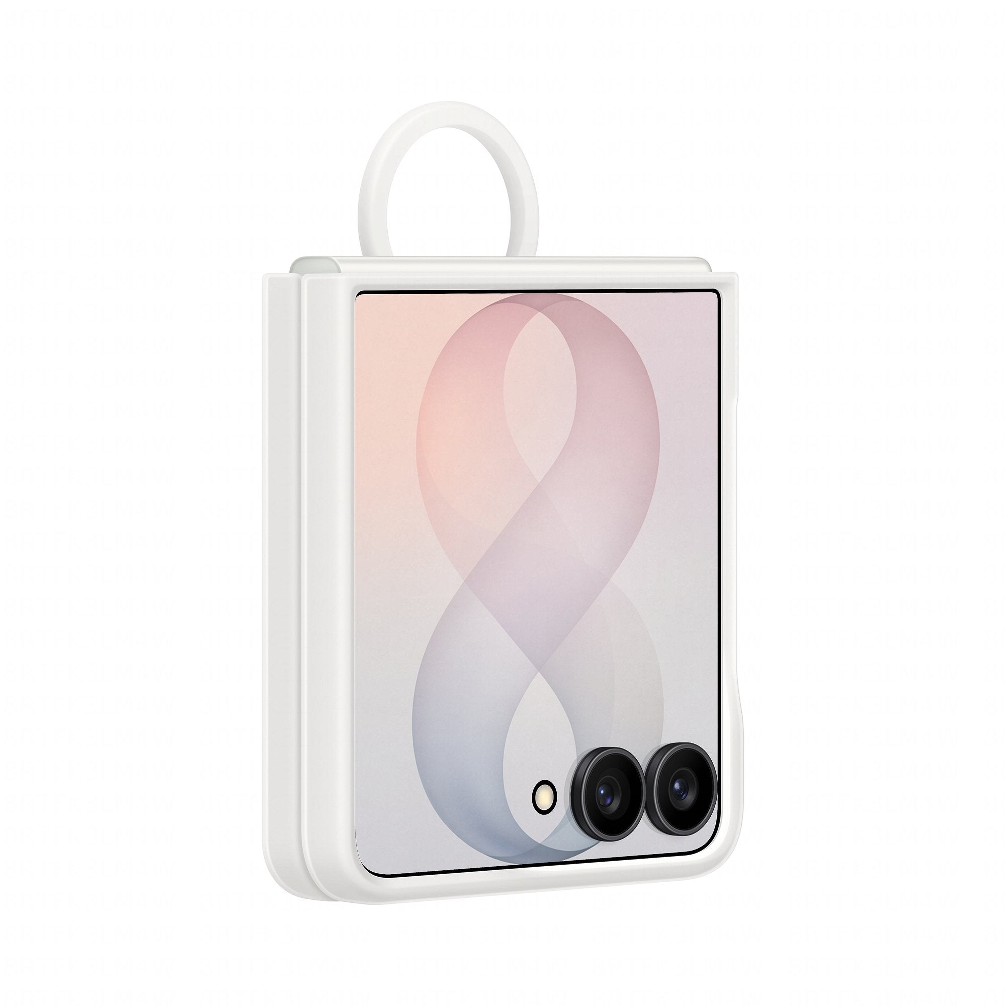 Samsung Silicone Ring Magnet Case Fr Galaxy Flip8 White