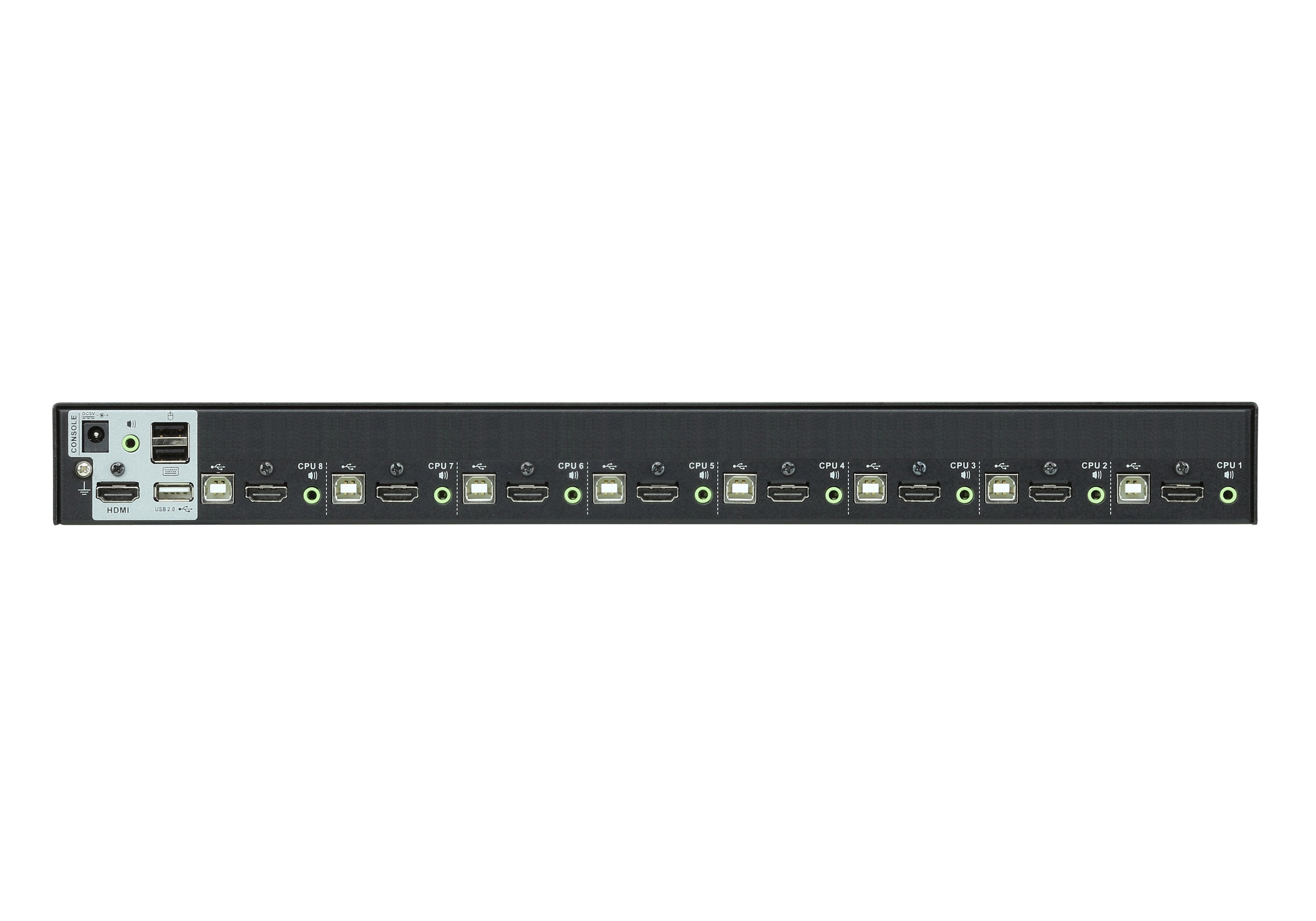 Switch Kvmp, Aten, 8 Puertos, Cs1798, Hdmi, Usb 2.0, Audio, Negro