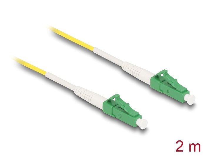 Delock Cable Lichtwellenleiter Lc-Apc Zu Lc-Apc Simplex Singlemode Os2 2 M